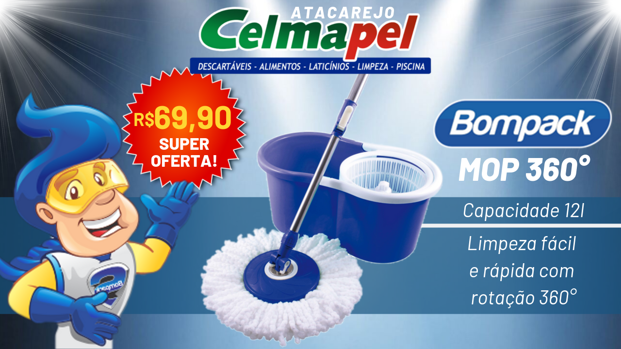 Celmapel TV - Balde MOP 360 Bompack Limpeza Fácil 12l.png